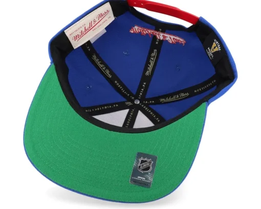 Snapback-Mitchell & Ness New York Rangers Retro Lock Up Snapback - Blue