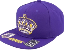 Snapback-Mitchell & Ness New York Rangers Retro Lock Up Snapback - Blue