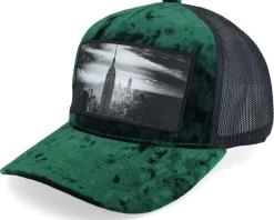 Trucker-Calza Pennello New York Skyscraper Velvet /Black A-frame - Green