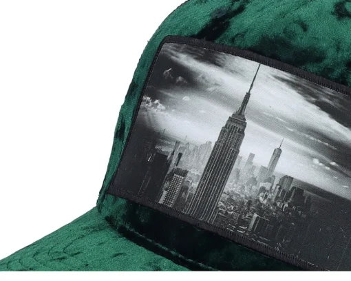 Trucker-Calza Pennello New York Skyscraper Velvet /Black A-frame - Green