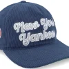 Dad Cap-47 Brand New York Yankees Chainscript Hitch Lc Navy Dad Cap - Blue