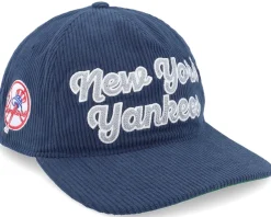 Dad Cap-47 Brand New York Yankees Chainscript Hitch Lc Navy Dad Cap - Blue