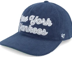 Dad Cap-47 Brand New York Yankees Chainscript Hitch Lc Navy Dad Cap - Blue