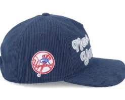 Dad Cap-47 Brand New York Yankees Chainscript Hitch Lc Navy Dad Cap - Blue