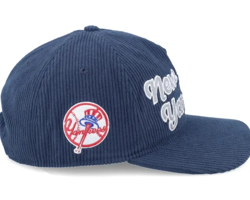 Dad Cap-47 Brand New York Yankees Chainscript Hitch Lc Navy Dad Cap - Blue