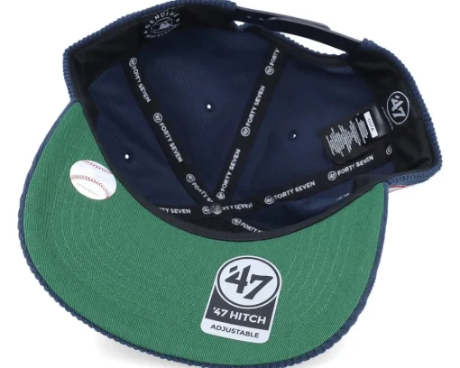 Dad Cap-47 Brand New York Yankees Chainscript Hitch Lc Navy Dad Cap - Blue