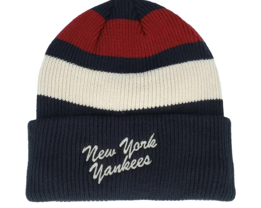 Fashion 47 Brand New York Yankees Clubhouse Jennings 47 Beanie Navy Cuff - Blue