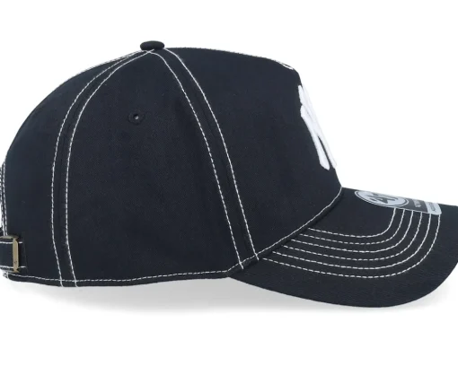 Adjustable-47 Brand New York Yankees Contrast Stitch Mvp Dt /White A-frame Adjustable - Black