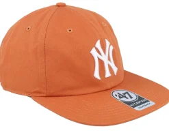 Outlet 47 Brand New York Yankees Linscott Captain Rl Clay Snapback - Orange