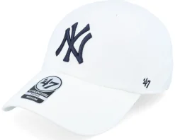 Outlet 47 Brand New York Yankees MLB 47 Franchise Cap White Unconstructed Fitted -