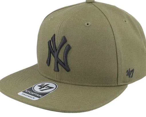 Snapback-47 Brand New York Yankees MLB Ballpark Camo Captain Sandalwood Snapback - Green