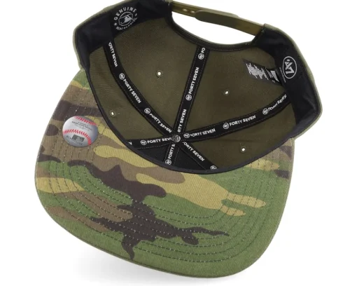 Snapback-47 Brand New York Yankees MLB Ballpark Camo Captain Sandalwood Snapback - Green