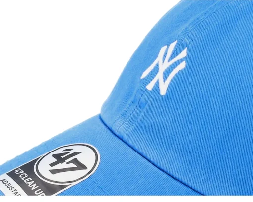 Dad Cap-47 Brand New York Yankees MLB Base Runner Clean Up Raz Dad Cap - Blue