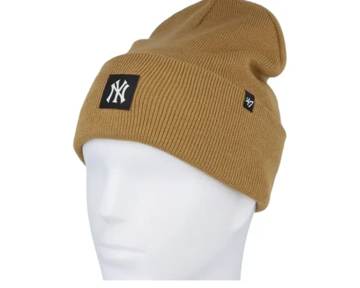 Cuff Beanies-47 Brand New York Yankees MLB Compact Alt Camel Cuff -