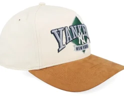 Best 47 Brand New York Yankees MLB Diamond 47 Hitch Cap Natural A-frame Adjustable - Beige