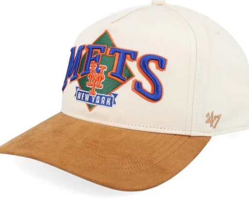 Best 47 Brand New York Yankees MLB Diamond 47 Hitch Cap Natural A-frame Adjustable - Beige