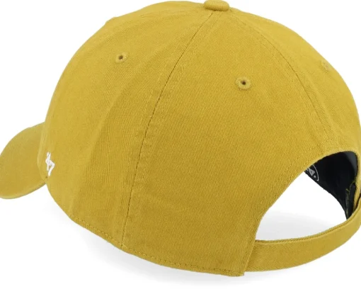 Dad Cap-47 Brand New York Yankees MLB Runner 47 Clean Up Goldenrod Dad Cap - Yellow