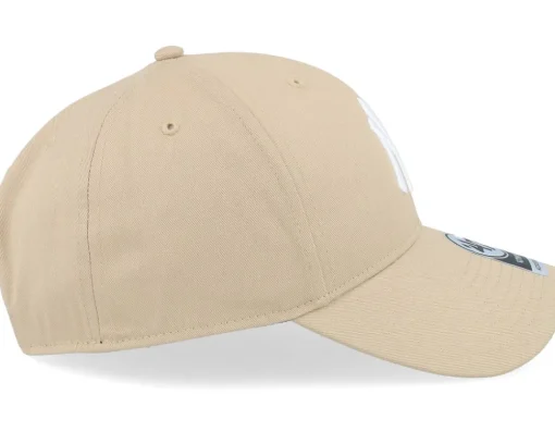 Adjustable-47 Brand New York Yankees Raised Basic Mvp Khaki/White Adjustable -