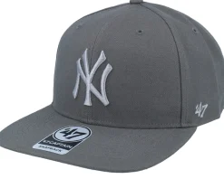 Sale 47 Brand New York Yankees Sure Shot Under Captain Charcoal Snapback -