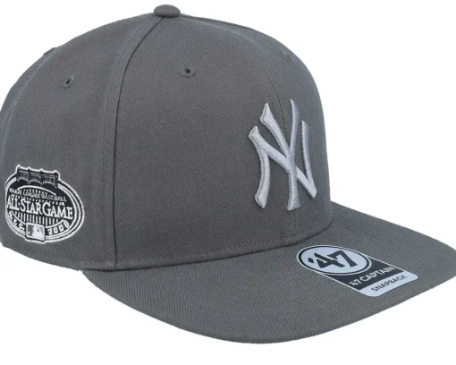 Sale 47 Brand New York Yankees Sure Shot Under Captain Charcoal Snapback -