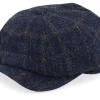 Flat Caps-Wigéns Newsboy Classic Cap Navy Flat Cap -
