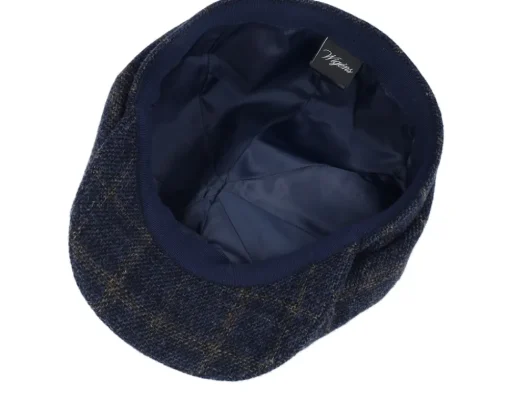 Flat Caps-Wigéns Newsboy Classic Cap Navy Flat Cap -