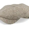 Clearance Wigéns Newsboy Retro Cap Beige Flat Cap -
