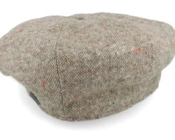 Clearance Wigéns Newsboy Retro Cap Beige Flat Cap -