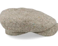 Clearance Wigéns Newsboy Retro Cap Beige Flat Cap -