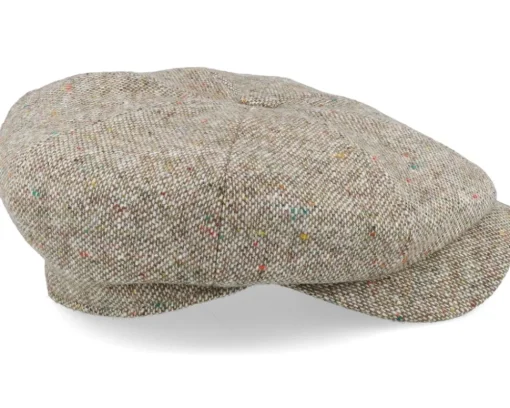 Clearance Wigéns Newsboy Retro Cap Beige Flat Cap -