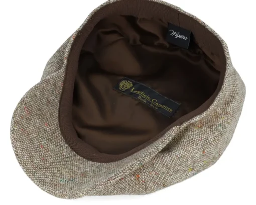 Clearance Wigéns Newsboy Retro Cap Beige Flat Cap -