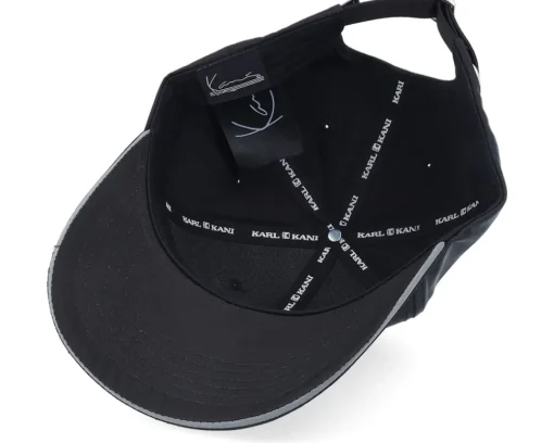 Adjustable-Karl Kani Night Rider Reflective Cap Black Adjustable -