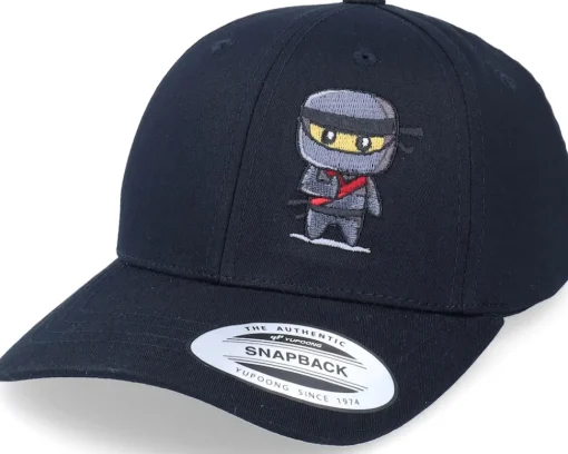 Adjustable-Kiddo Cap Ninja Stealth Master Black Adjustable -