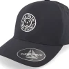 New Berzerk No Pain No Gain Round Logo Delta Black Flexfit -