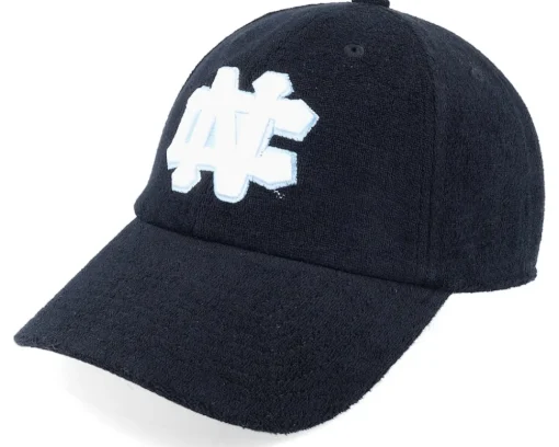 Adjustable-Mitchell & Ness North Carolina Tar Heels Terry Cloth Strapback Adjustable - Black