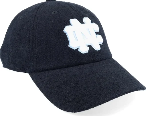 Adjustable-Mitchell & Ness North Carolina Tar Heels Terry Cloth Strapback Adjustable - Black