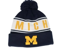 Pom Beanies-Top of the World North Carolina Tar Heels Cuffed Coastal Pom - Blue