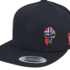 Sale Army Head Norway Army Skull Snapback - Black