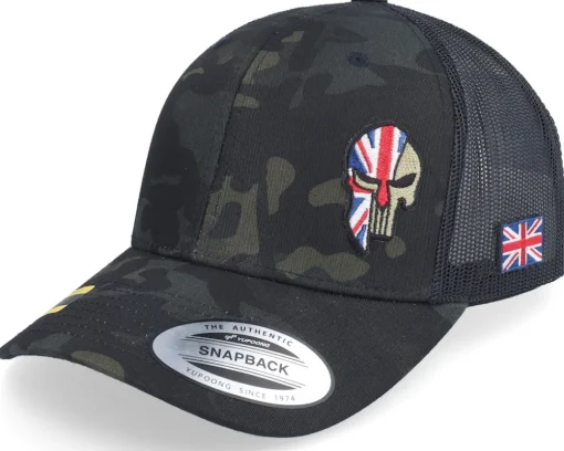 Trucker-Army Head Norway Army Skull Multicam Black Trucker -