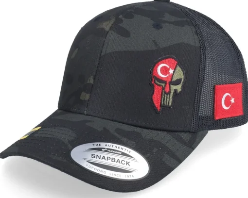 Trucker-Army Head Norway Army Skull Multicam Black Trucker -
