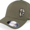 New Army Head Norway Army Skull Olive Wooly Combed Flexfit - Green