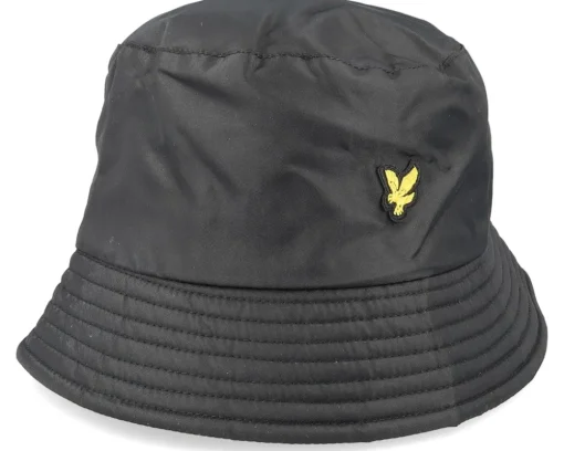 Outlet Lyle & Scott Nylon Hat Jet Black Bucket -