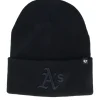 New 47 Brand Oakland Athletics MLB Haymaker 47 Knit Oat Black Cuff -