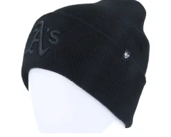 New 47 Brand Oakland Athletics MLB Haymaker 47 Knit Oat Black Cuff -