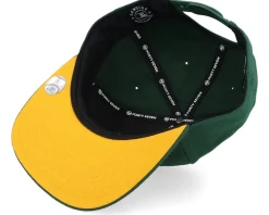 Snapback-47 Brand Oakland Athletics No Shot Script Under Captain Dark Green/Yellow Snapback -