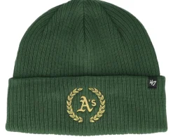 Cuff Beanies-47 Brand Oakland Athletics Sky High 47 Beanie Dark Green Cuff -