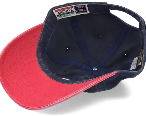 Dad Cap-American Needle Oakland Oaks Archive Navy/Dark Red Dad Cap -