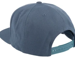 Snapback-Brixton Oath III Flint Stone Blue/White Snapback -