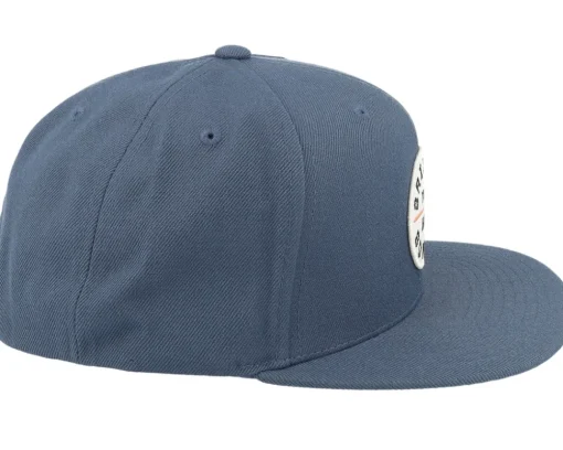 Snapback-Brixton Oath III Flint Stone Blue/White Snapback -