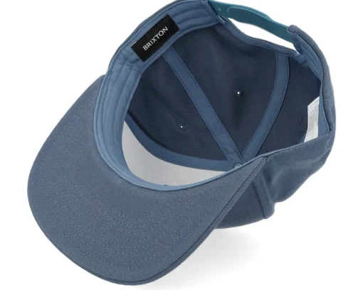Snapback-Brixton Oath III Flint Stone Blue/White Snapback -